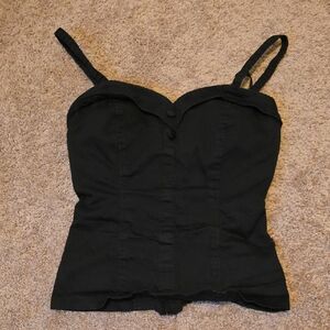 Royal Bones Black Camisole Top